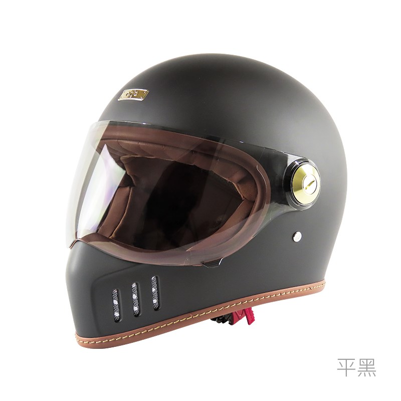 《遠古騎士》華泰 K-866V 鎖鏡山車帽 復古帽 全罩 安全帽 內襯可拆