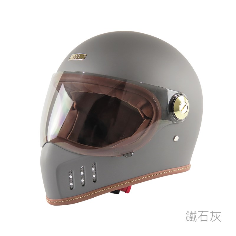 《遠古騎士》華泰 K-866V 鎖鏡山車帽 復古帽 全罩 安全帽 內襯可拆