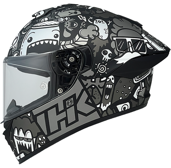 《遠古騎士》NHK K5R 塗鴉 Doodles 彩繪款 全罩安全帽 超輕量 透氣