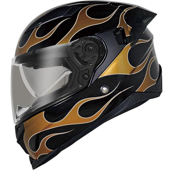 《遠古騎士》THH T840B ON FIRE 雙鏡片 雙D扣 全罩安全帽