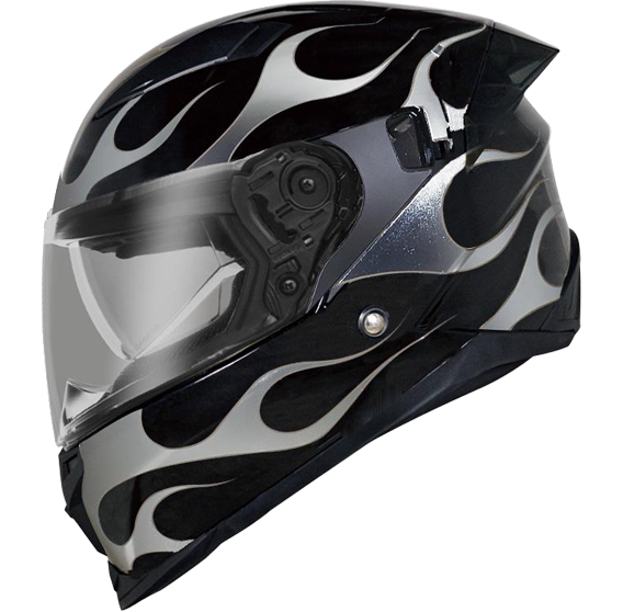 《遠古騎士》THH T840B ON FIRE 雙鏡片 雙D扣 全罩安全帽