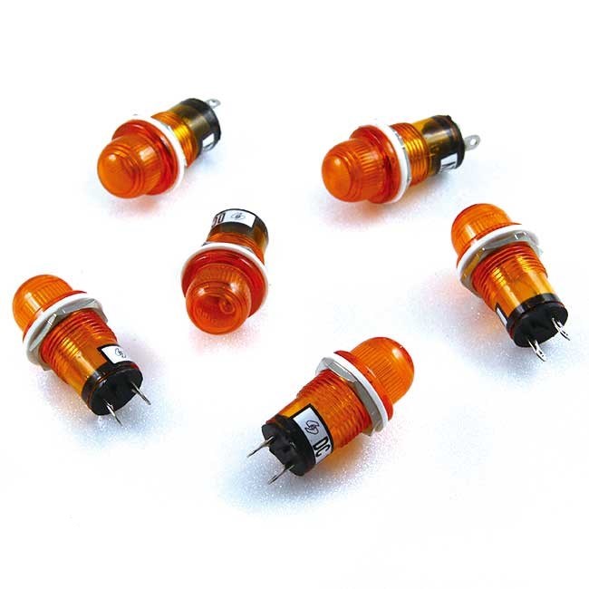 大丸型指示燈 12V 黃 77712Y