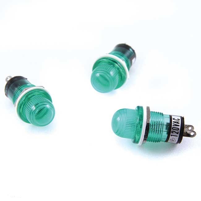 大丸型指示燈 110V 綠 777120G