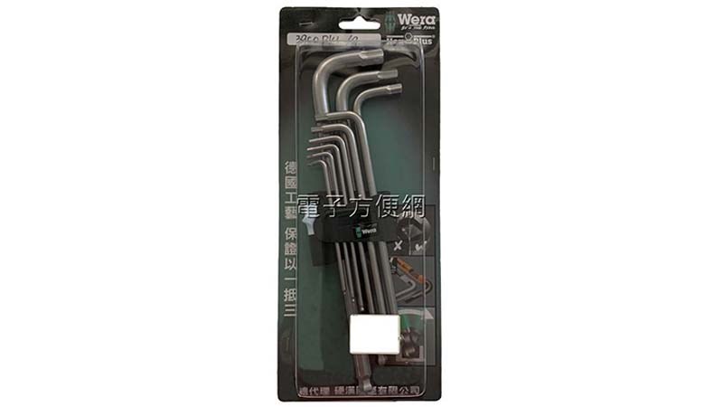 L型圓球/防鏽蝕/螺絲起子Wera Kraftform WERA 3950PKL/9