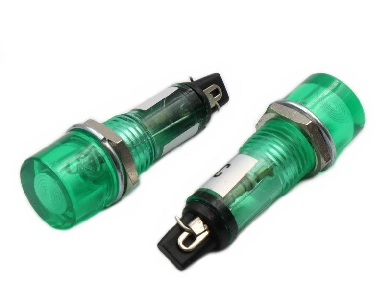中丸型指示燈  110V 綠