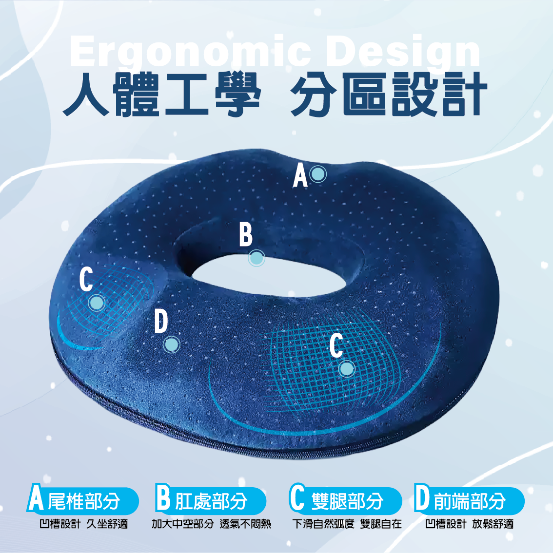 韓國原單-高彈紓壓坐墊