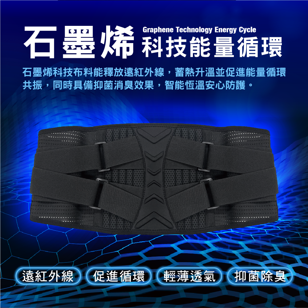 【安德森 保羅】醫療級 石墨烯能量支撐護腰
