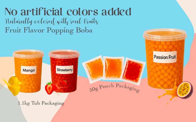 天然色素爆珠及糖漿 NATURAL COLOR BOBA AND SYRUP