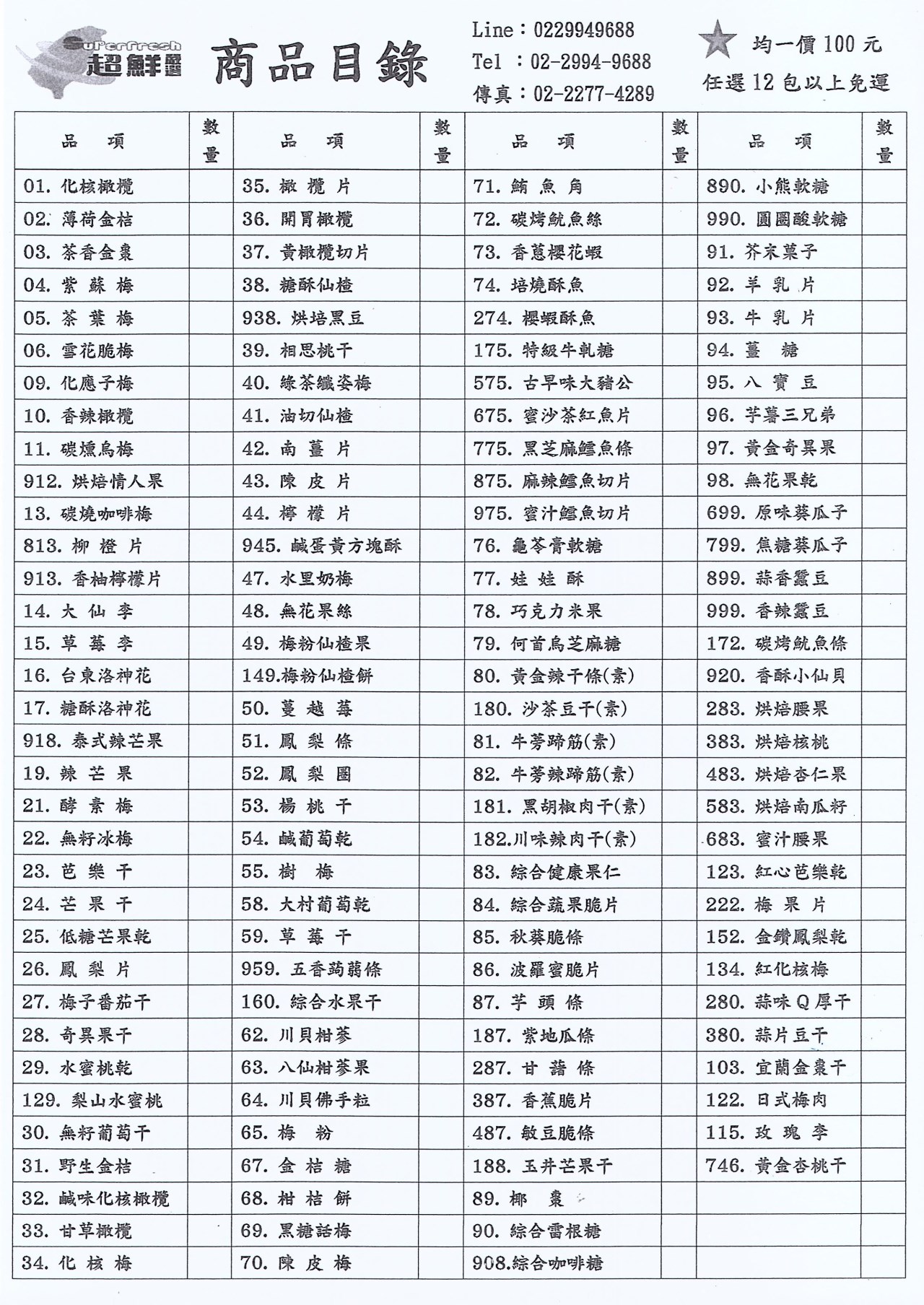 目錄