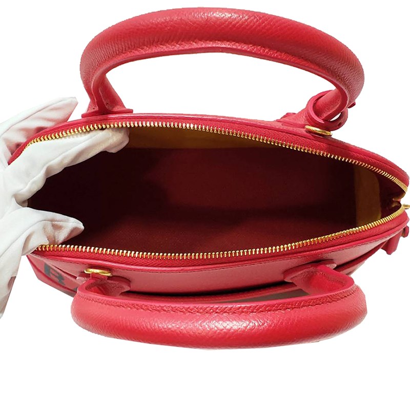 【Balenciaga 】518873 經典Balenciaga 印字手提／斜背兩用包(紅色)