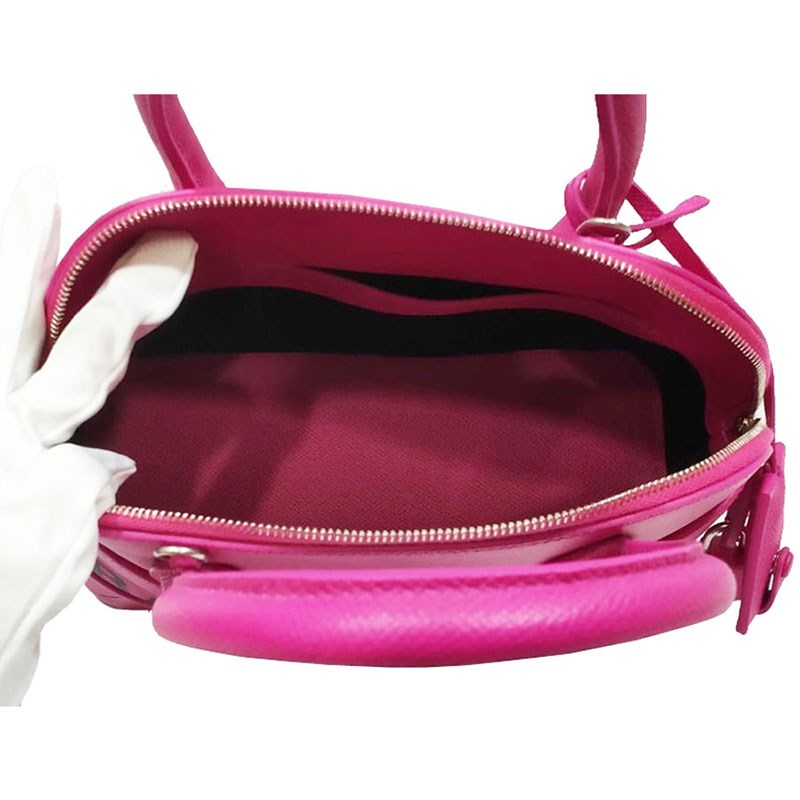【Balenciaga 】518873 經典Balenciaga 印字手提／斜背兩用包(桃色)
