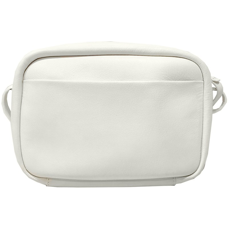 【Balenciaga 】489812 經典EVERYDAY系列品牌字母烙印小牛皮相機斜背包(白色-S號)