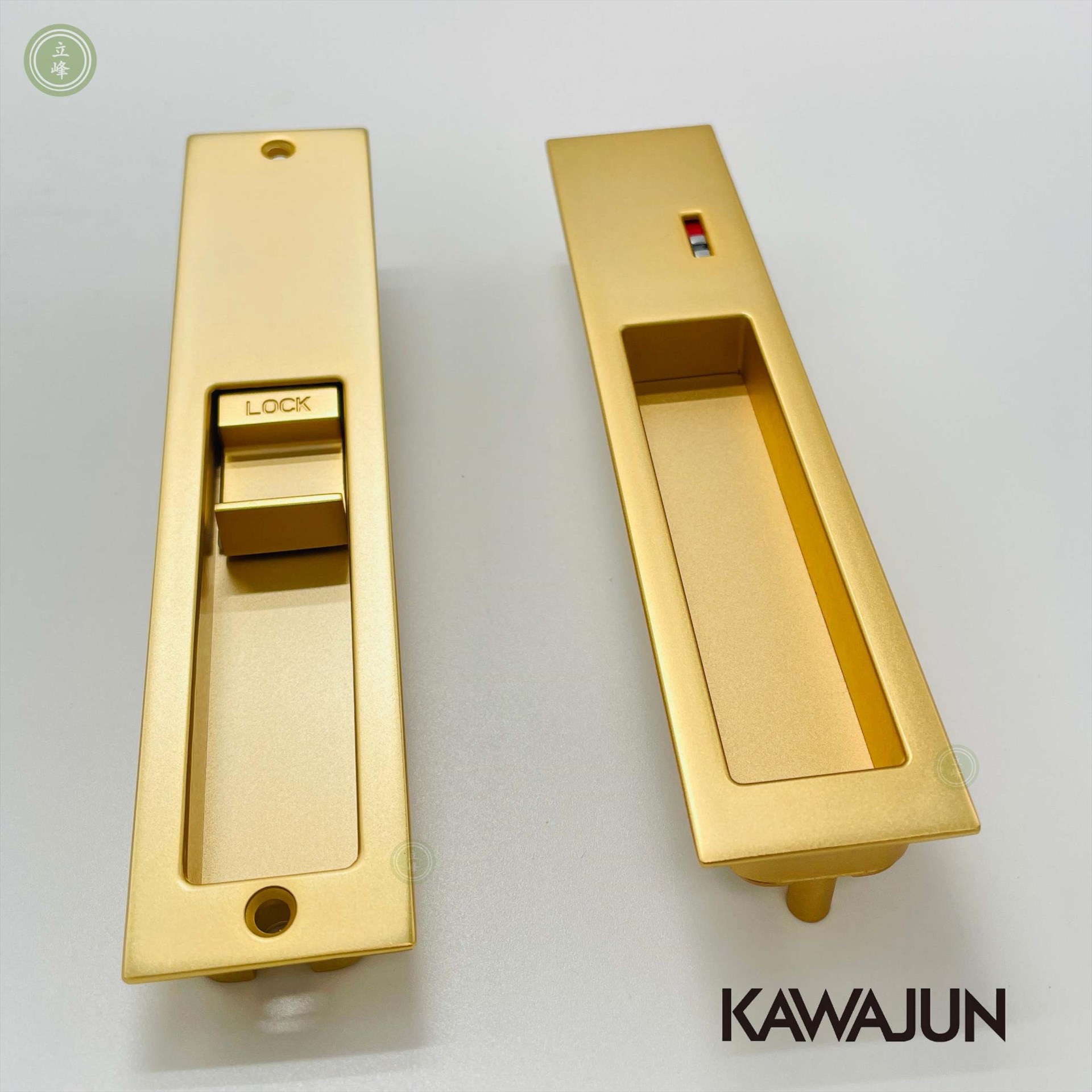 KAWAJUN和室勾鎖KV-07【霧金色 浴室指示型】