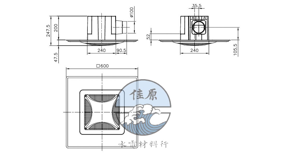 阿拉斯加 748大風地營業型換風扇