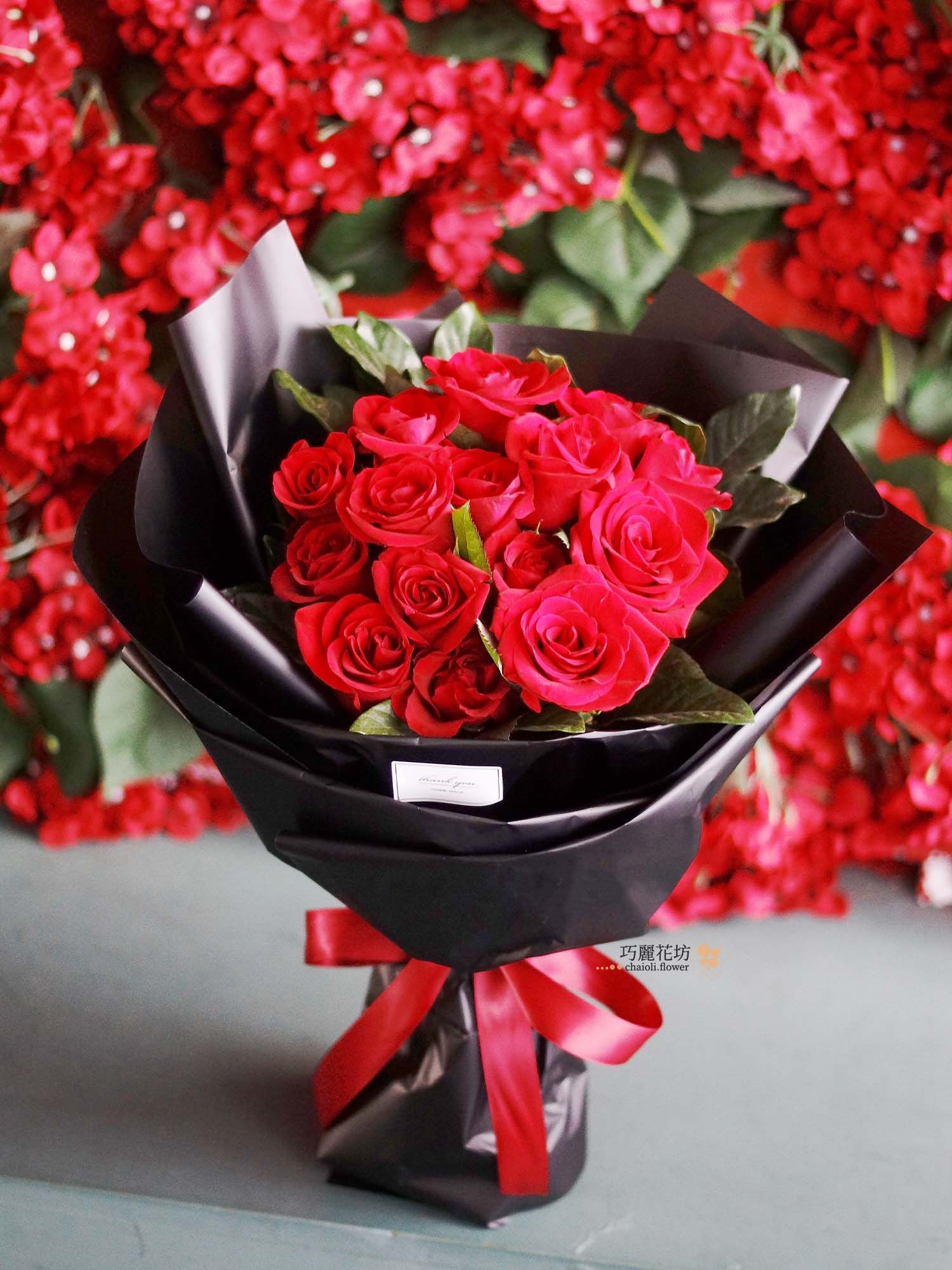 紅玫瑰花束