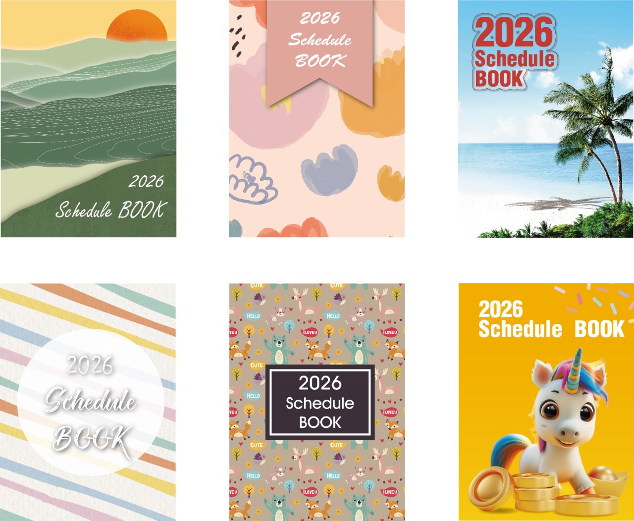 E01-2501B (25K彩色平裝透明書套日誌)  