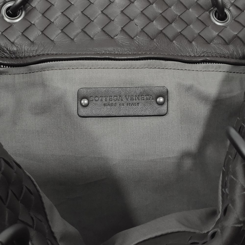 【BOTTEGA VENETA 】297983 經典編織羊皮壓扣羅馬手提包(咖啡色)