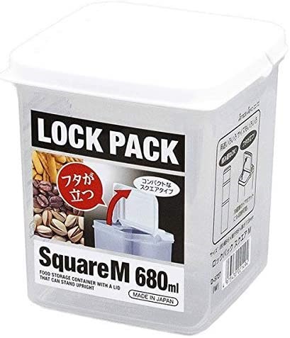 日本製  SANADA  A5727 掀蓋收納盒-M  680ml    4973430021494