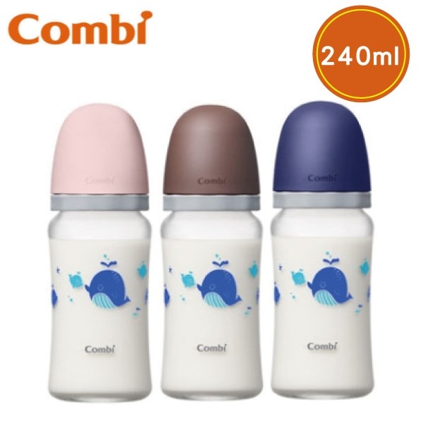 Combi 真實含乳寬口玻璃奶瓶