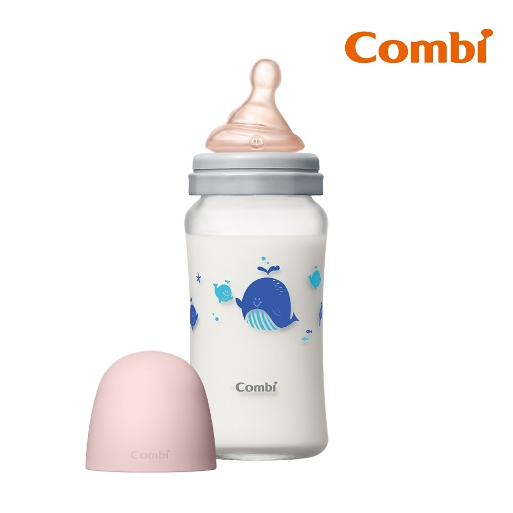 Combi 真實含乳寬口玻璃奶瓶