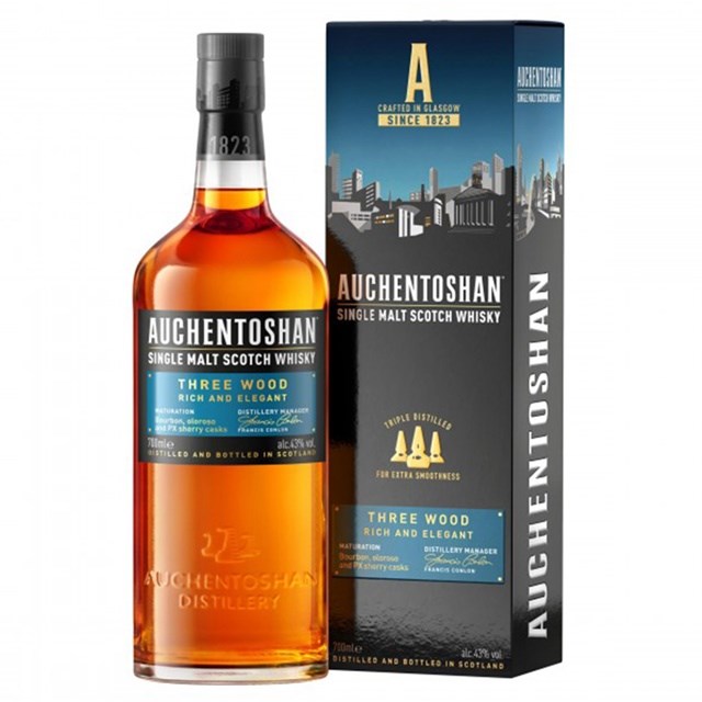 歐肯特軒三桶單一麥芽威士忌 Auchentoshan Three Wood Single Malt Scotch Whisky