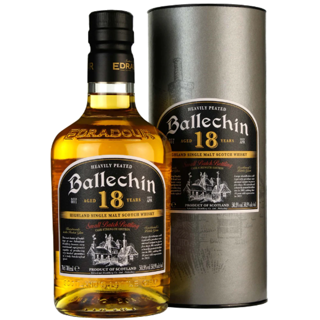 艾德多爾泥煤18年原桶強度單一麥芽蘇格蘭威士忌BATCH 1 Edradour Ballechin Heavily Peated 18 Years Old Single Malt Scotch Whisky