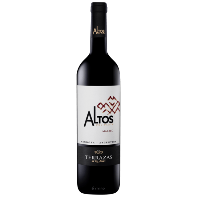 台階精選馬爾貝紅葡萄酒2018 TERRAZAS ALTOS DEL PLATA MALBEC 2018(缺貨中)