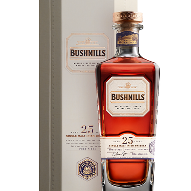 鉑仕麥(布什米爾) 25年波特愛爾蘭桶單一麥芽威士忌 BUSHMILLS 25Y PORT PIPES SINGLE MALT IRISH WHISKEY