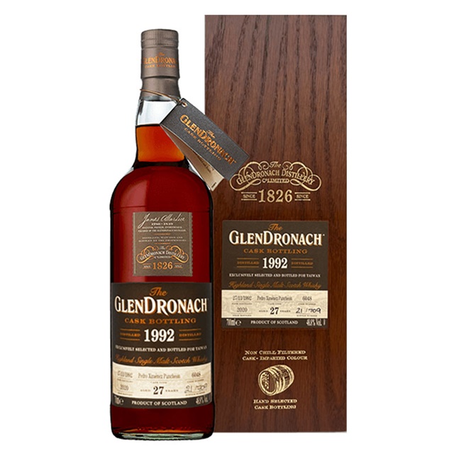 格蘭多納27年單桶原酒麥芽威土忌1992#6048 THE GLENDRONACH 1993 27YEARS HIGHLAND SINGLE MALT SCOTCH WHISKY