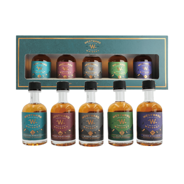 美國威蓋堡單一麥芽威士忌迷你酒5瓶入禮盒  MINI SET GIFT BOX (50ml*5) ORIGINAL+PINOT NOIR CASK+STOUT CASK +RUM CASK+CASK STRENGTH