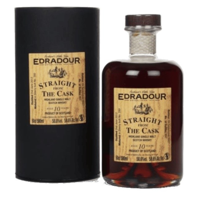 艾德多爾10年雪莉桶原酒單一麥芽威士忌 Edradour 10Y Sherry Cask Strength Single Malt Scotch Whisky