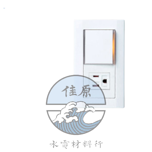 星光一開一接地附蓋WTDFP4308