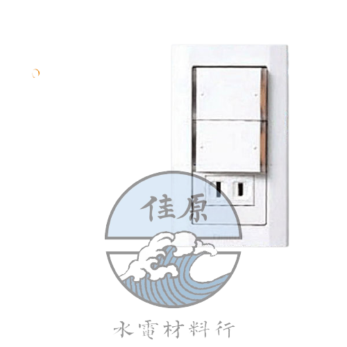 星光雙開一插附蓋WTDFP4336