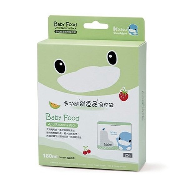 KU.KU酷咕鴨 多功能副食品保存袋180ml
