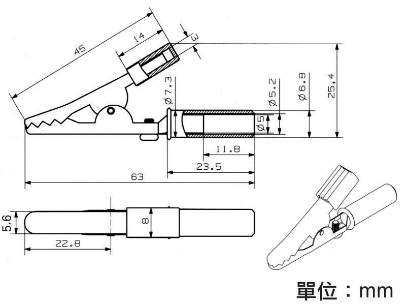 歐洲夾 大 黑色  3005
