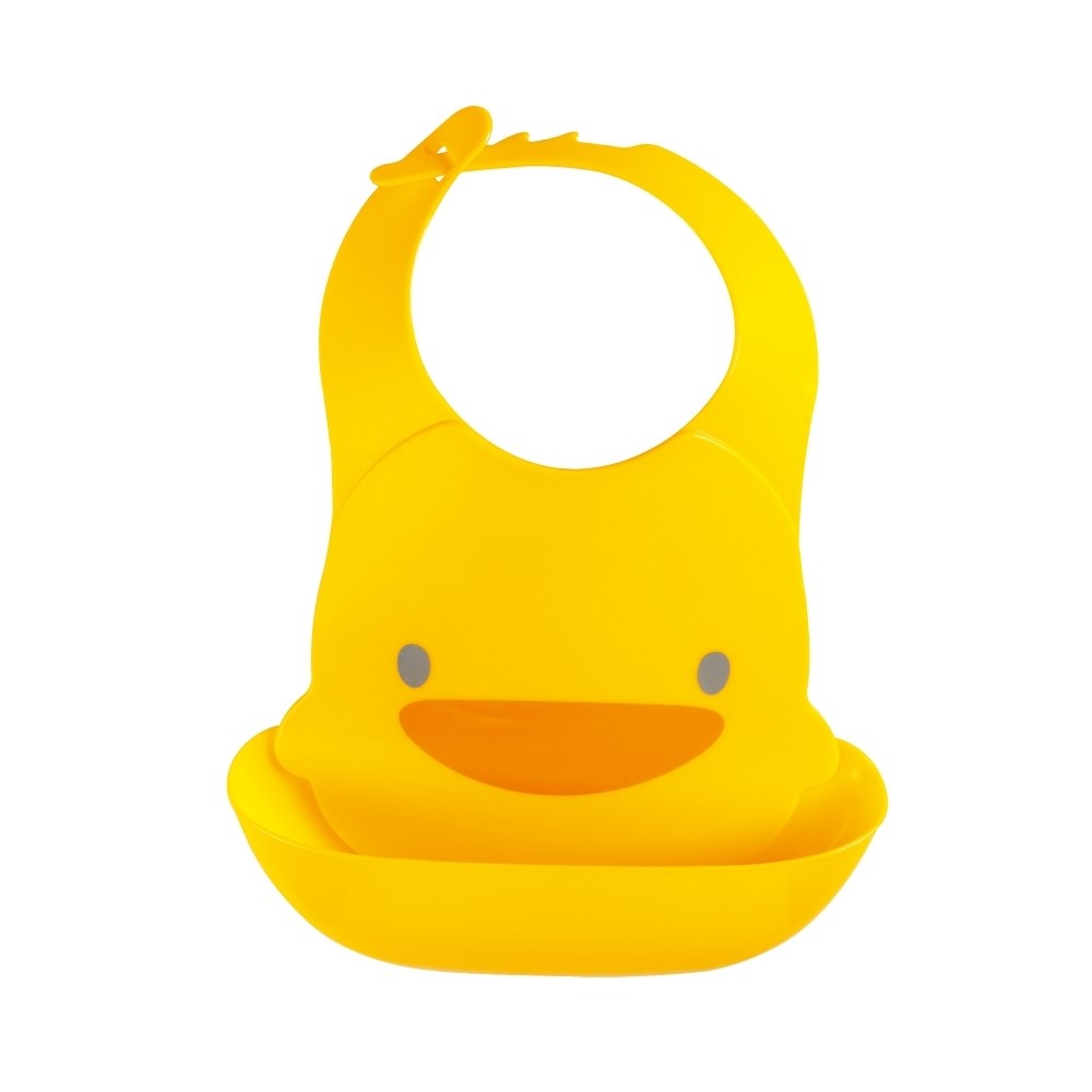 黃色小鴨《PiyoPiyo》多段式防水圍兜