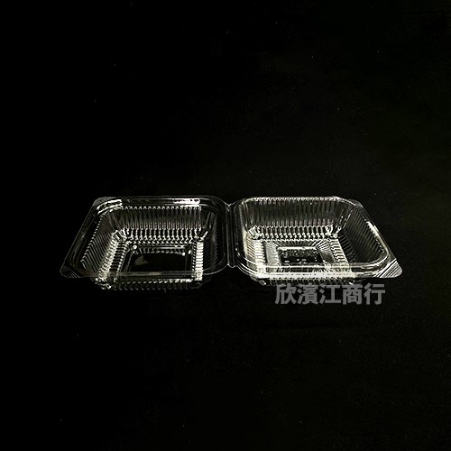 【OPS】漢堡盒 L019  透明自扣式
