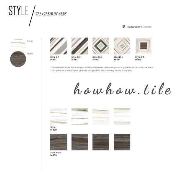 西班牙進口 蒙恬大道花磚（22.5*22.5cm)*AD320.354