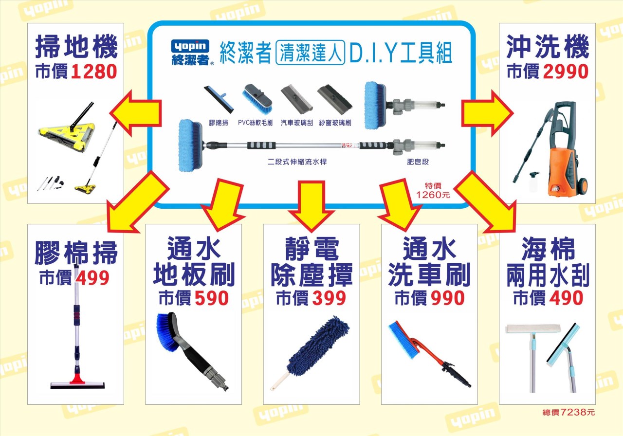 清潔達人DIY通水工具-彩合組