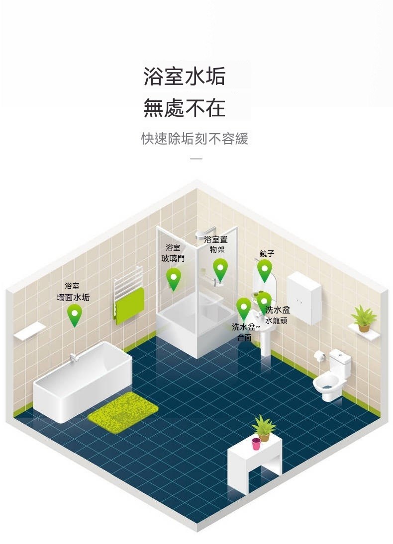 Eupin浴廁免刷洗強效清潔劑