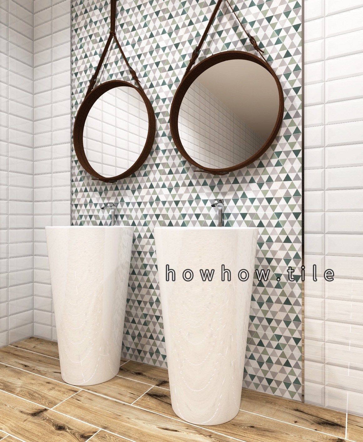 西班牙進口 幾何色塊六角花磚 23.2*26.7cm DC196