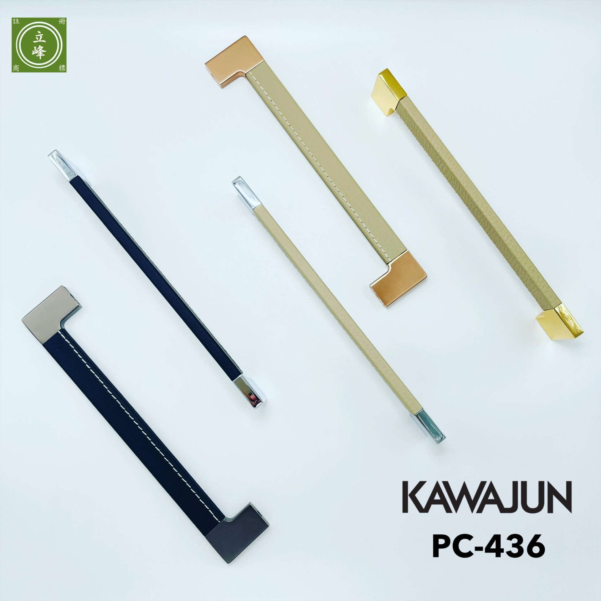 KAWAJUN PC-436【拉絲玫瑰金+黑皮革】 