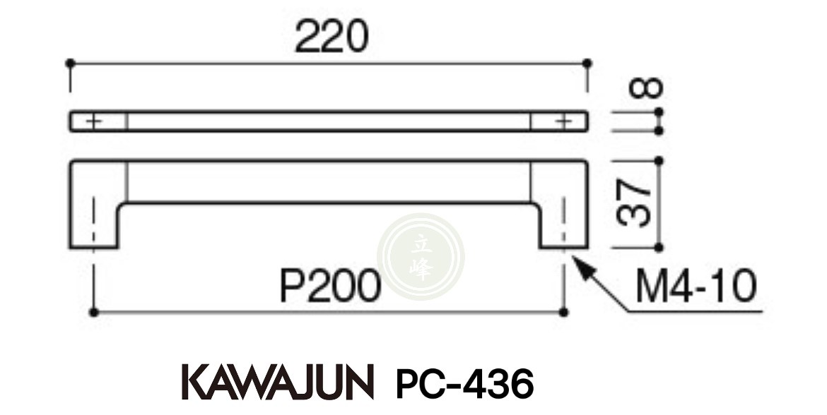 KAWAJUN PC-436【拉絲玫瑰金+黑皮革】 