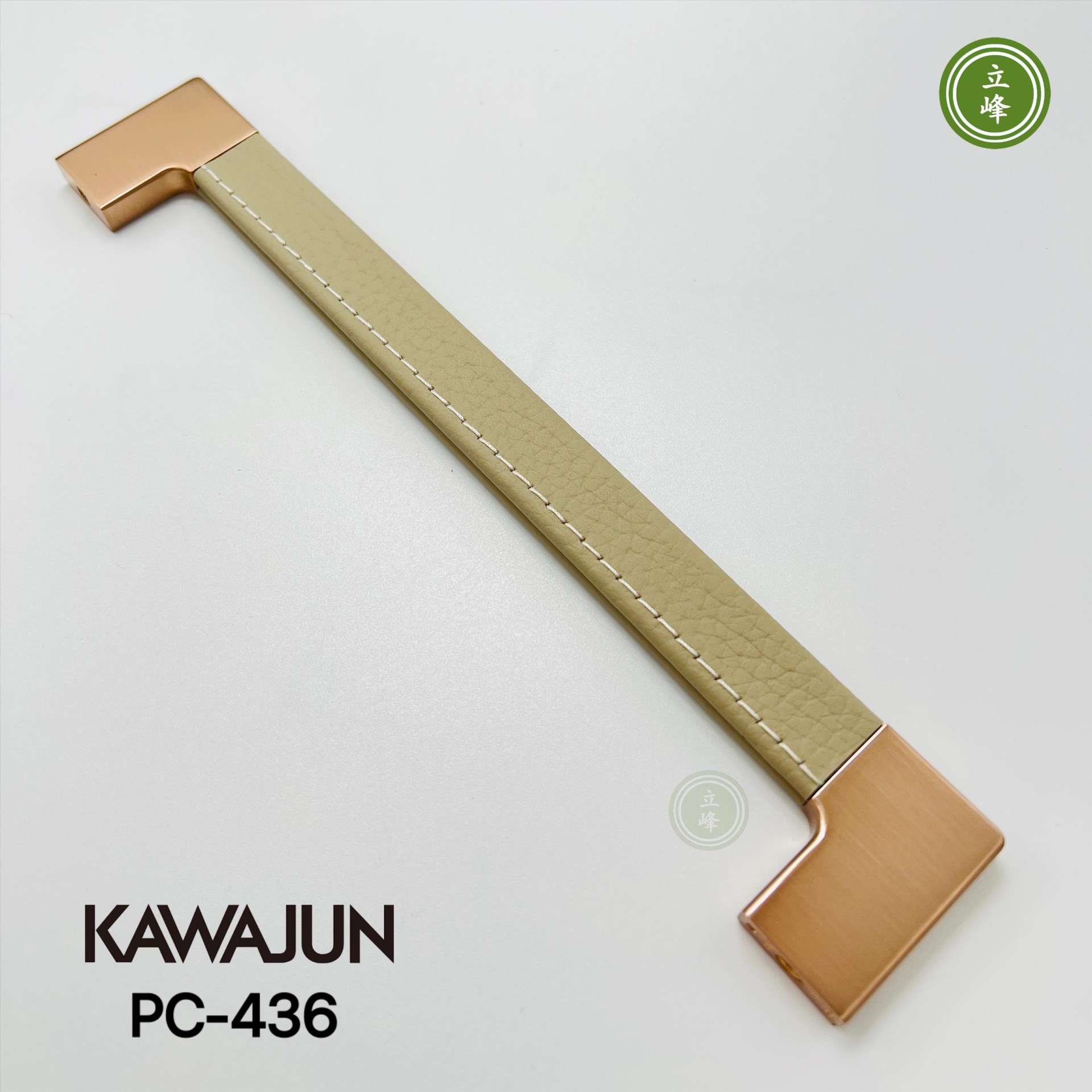 KAWAJUN PC-436【拉絲玫瑰金+灰皮革】 