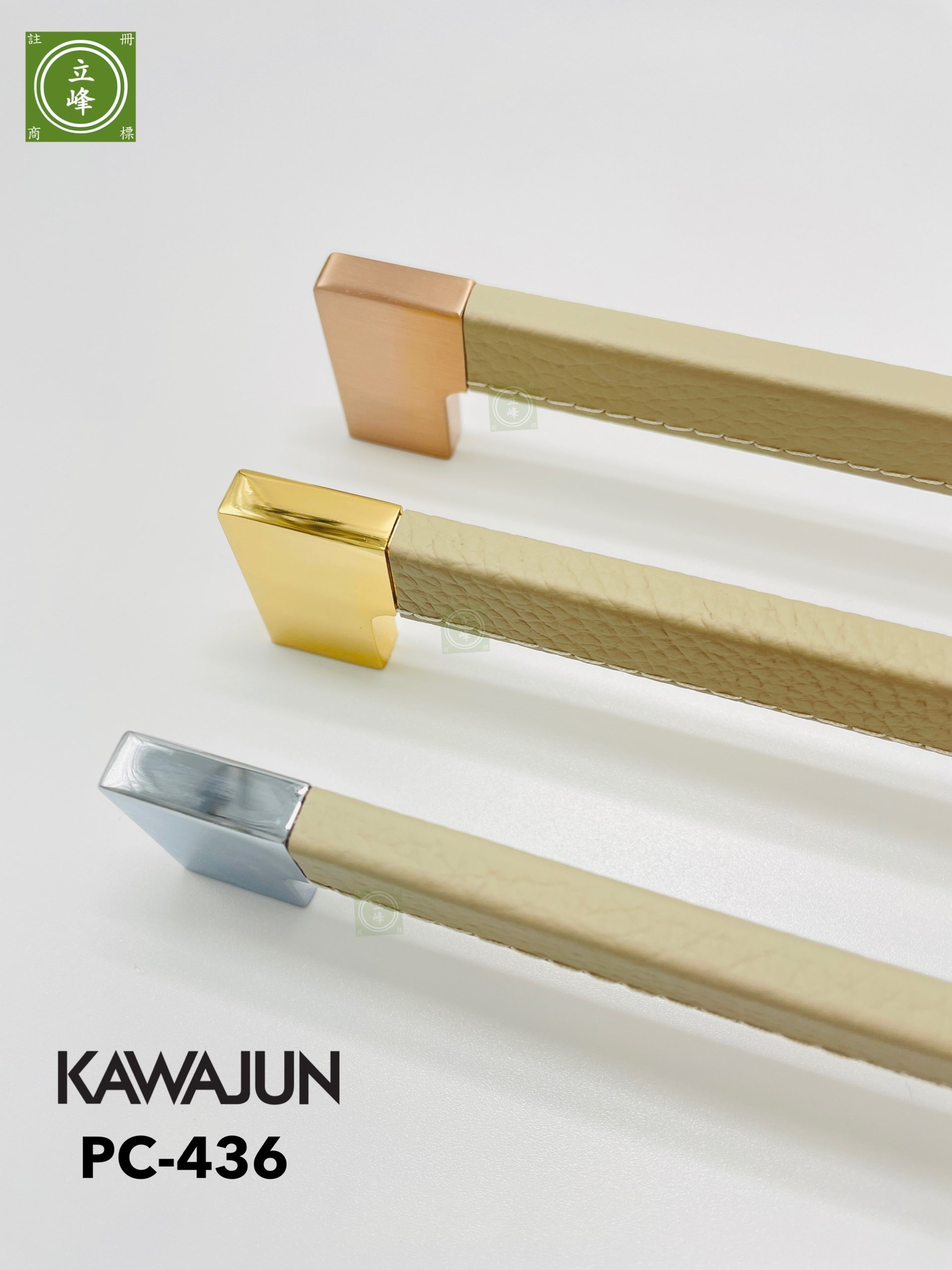 KAWAJUN PC-436【拉絲玫瑰金+灰皮革】 