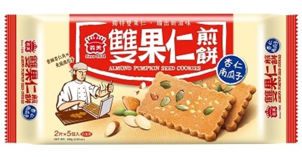 義美雙果仁煎餅(杏仁南瓜子)100g