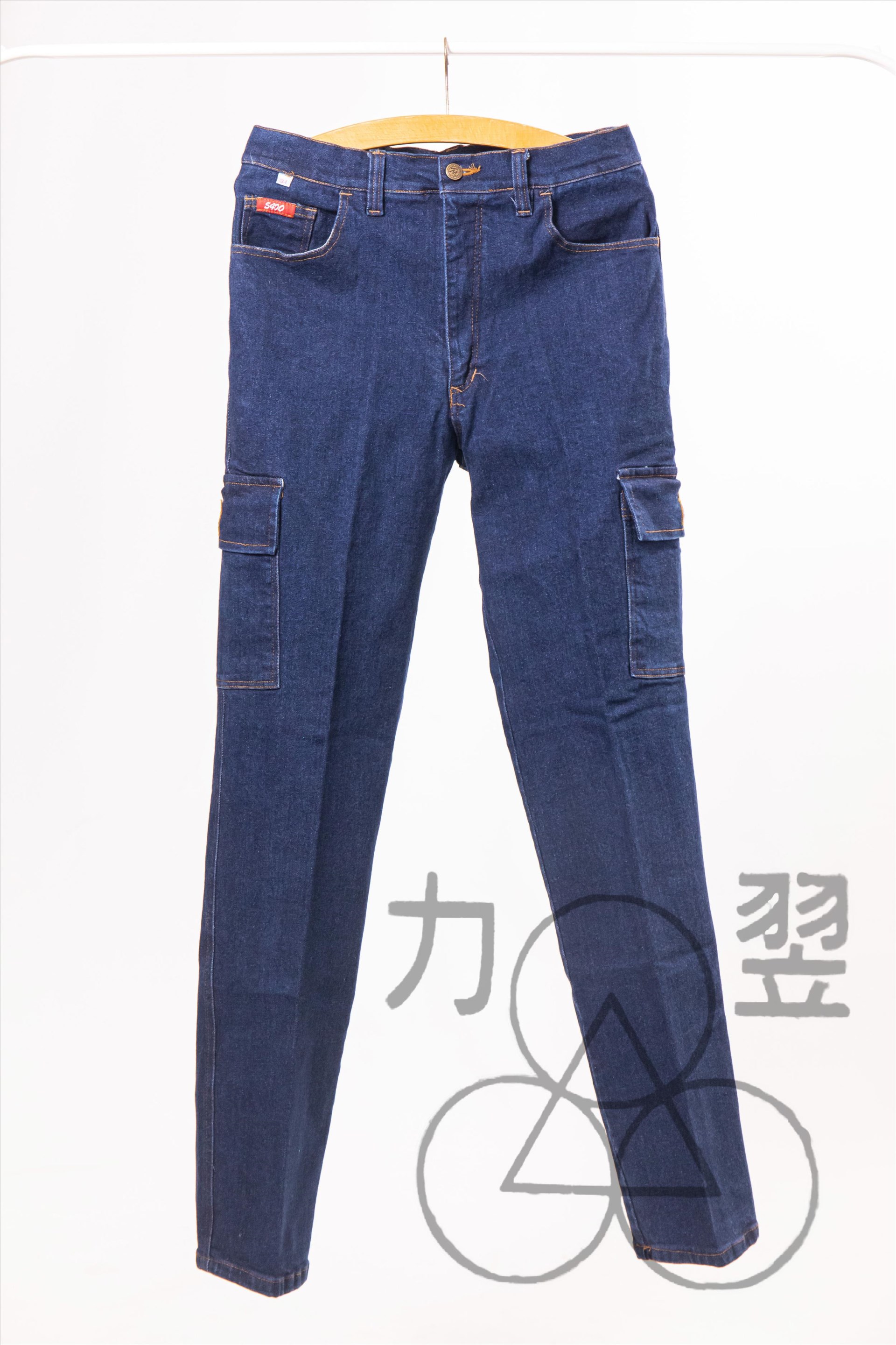 5400厚伸縮六袋牛仔褲
