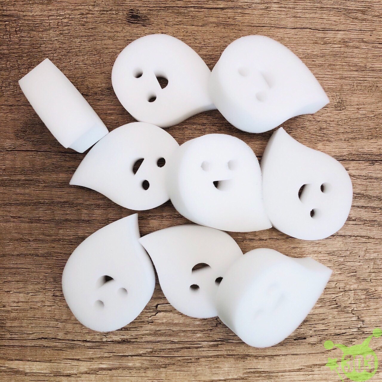 238816 免清潔劑科技海綿-幽靈9P