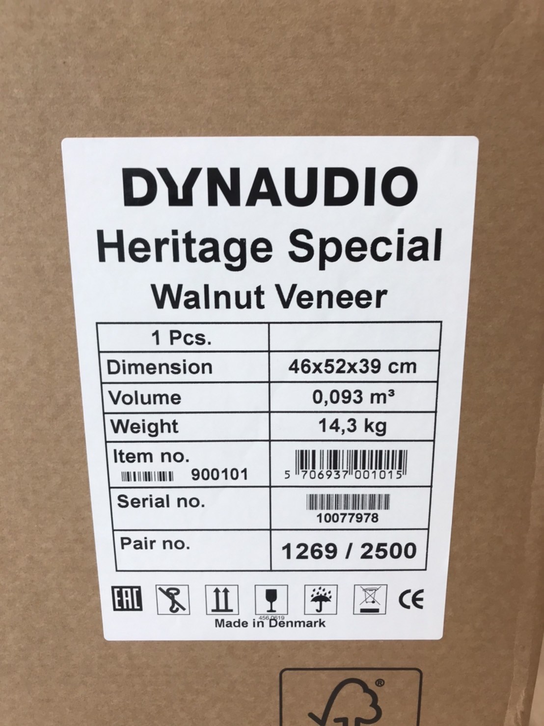 《統元音響》丹麥DYNAUDIO Heritage Special 限量傳奇紀念版，全球2500對，《全新現貨》