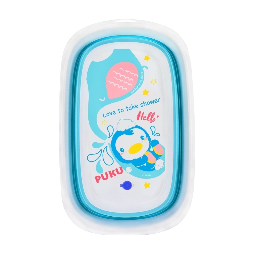 PUKU 藍色企鵝 Elephant大象摺疊浴盆